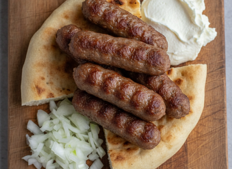 Cevapi (Bosnische Hackfleischröllchen)