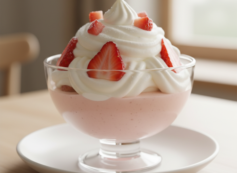 Erdbeer-Pudding-Sahne