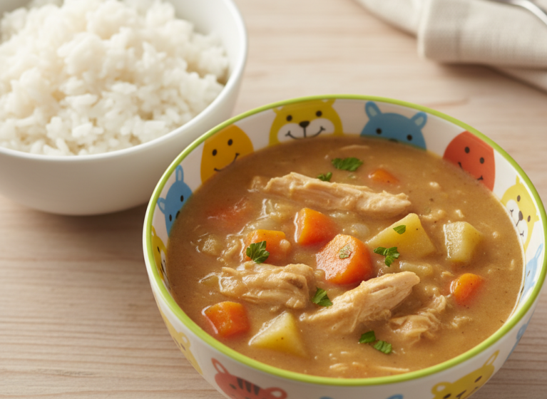 Erdnusssuppe mit Huhn
