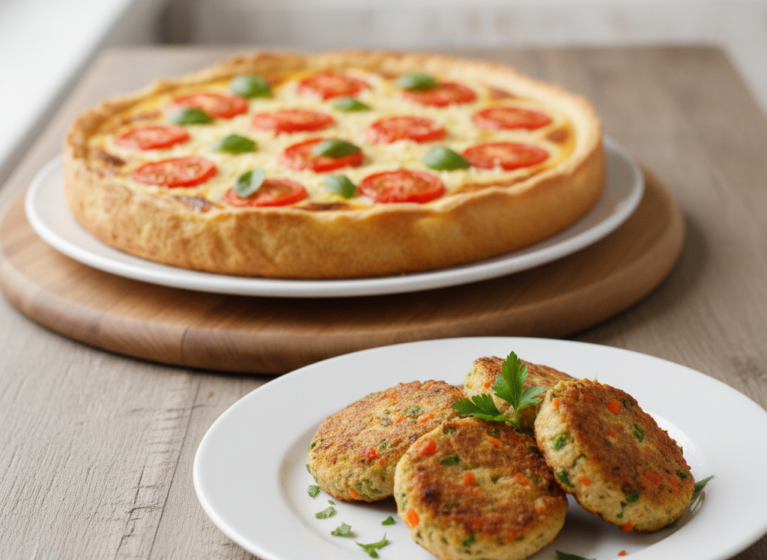 Käsewähe mit Tomaten