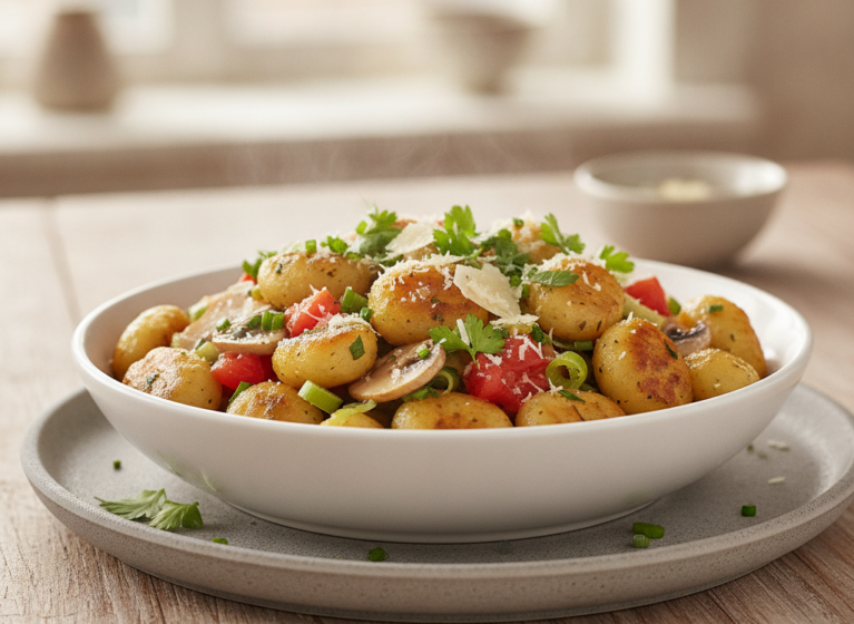 Kräuter-Gemüse-Gnocchi (fettarm, vegetarisch)