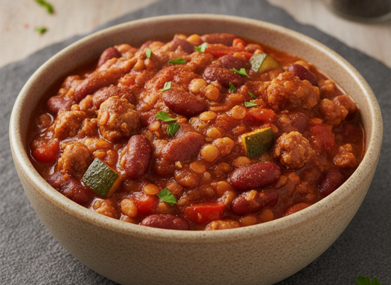 Mildes Chili con Carne mit Putenhack