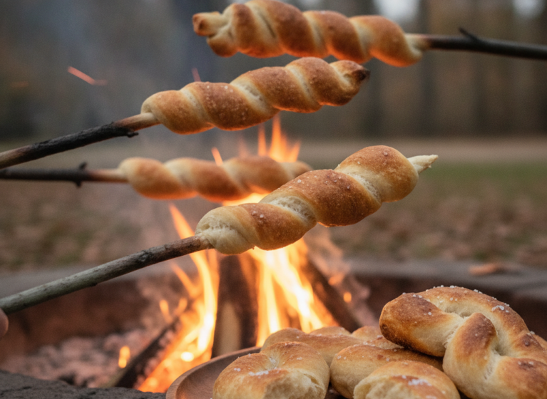 Stockbrot, einfach