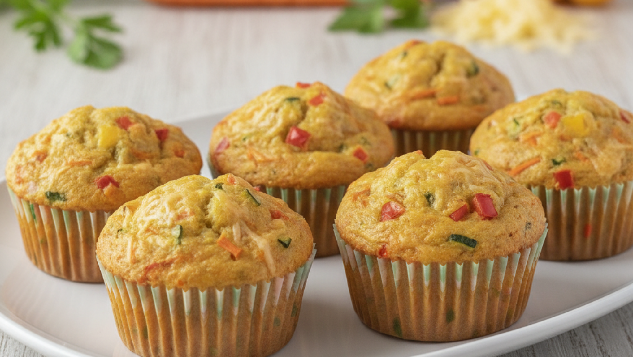 Regenbogen-Gemüse-Muffins