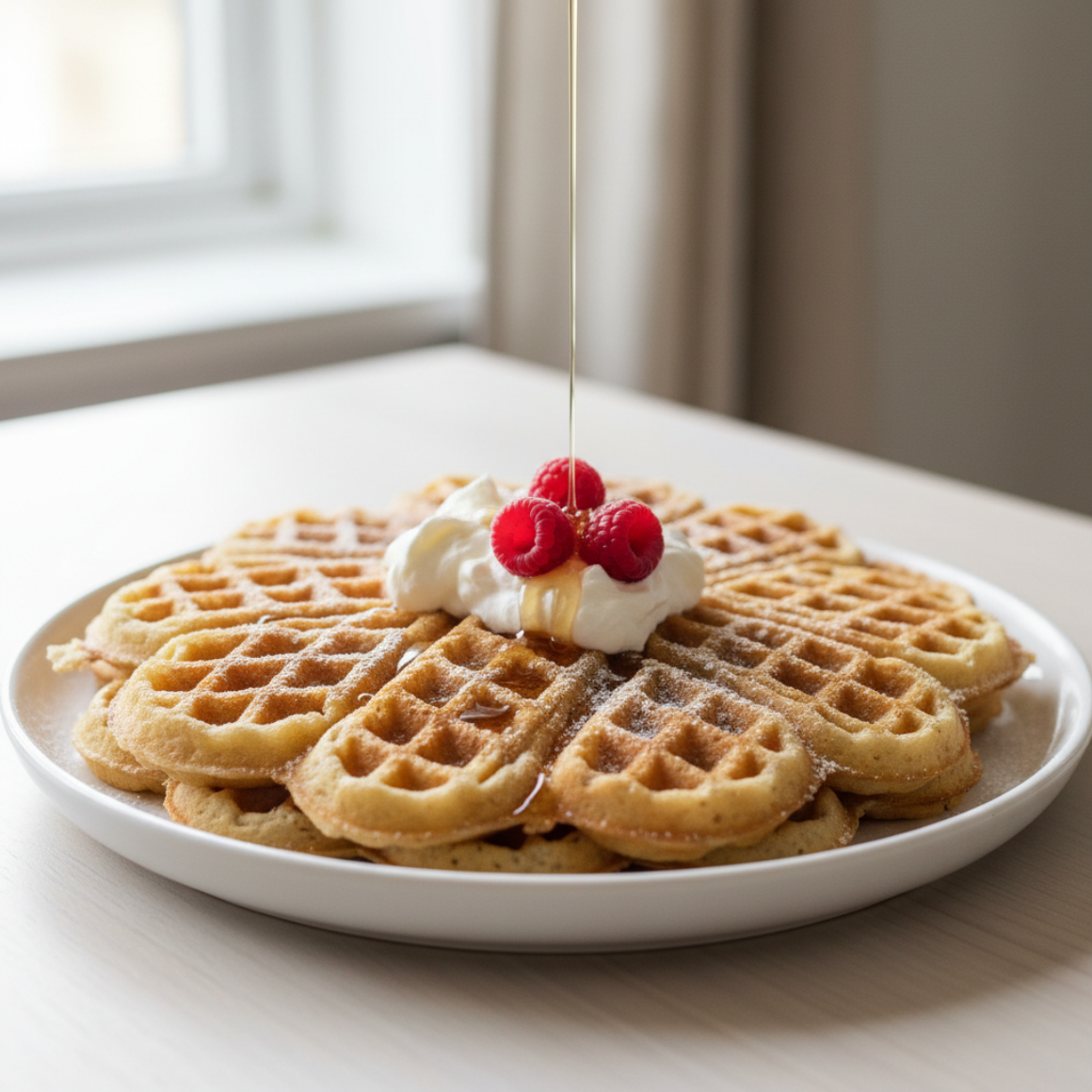 Dickmilch-Waffeln