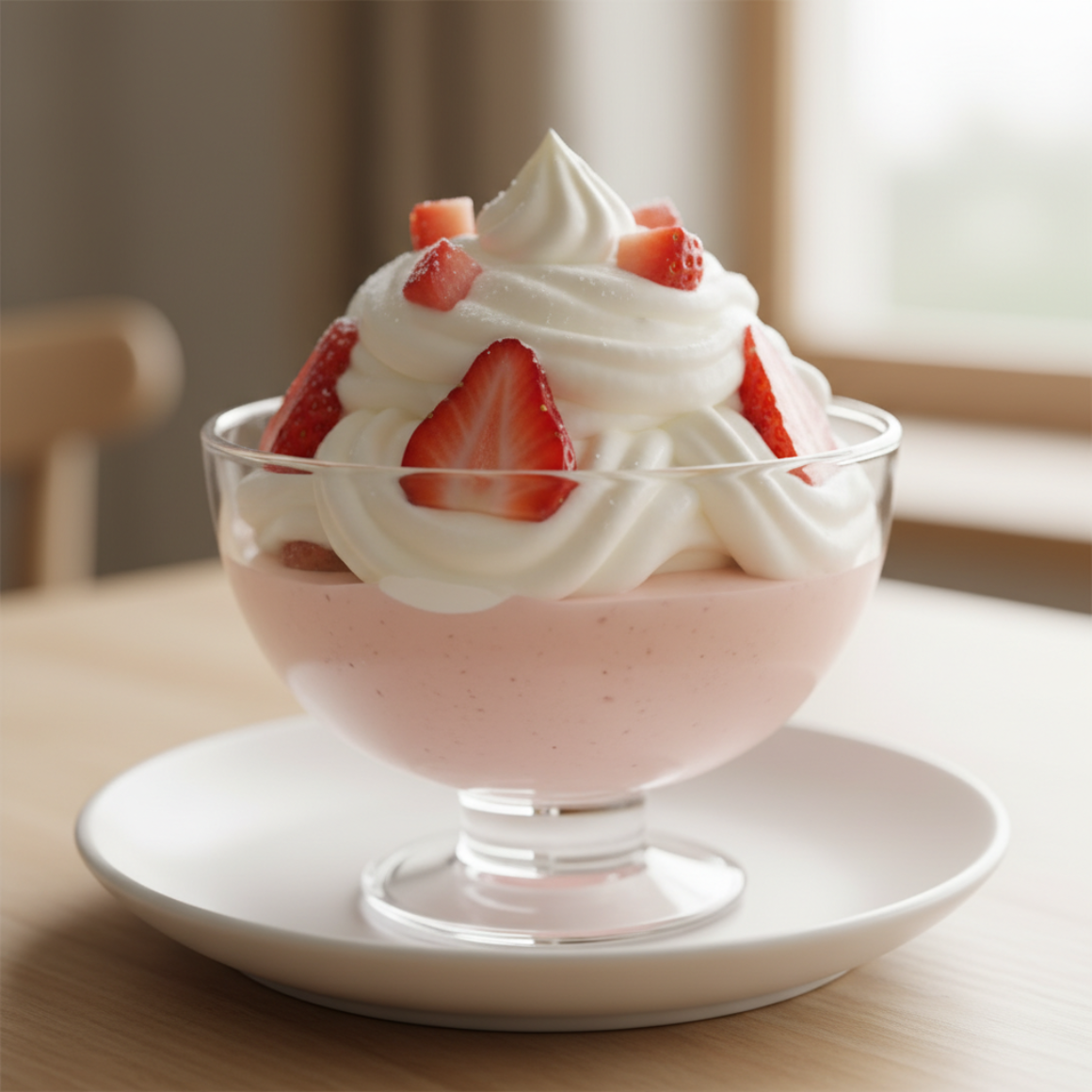 Erdbeer-Pudding-Sahne
