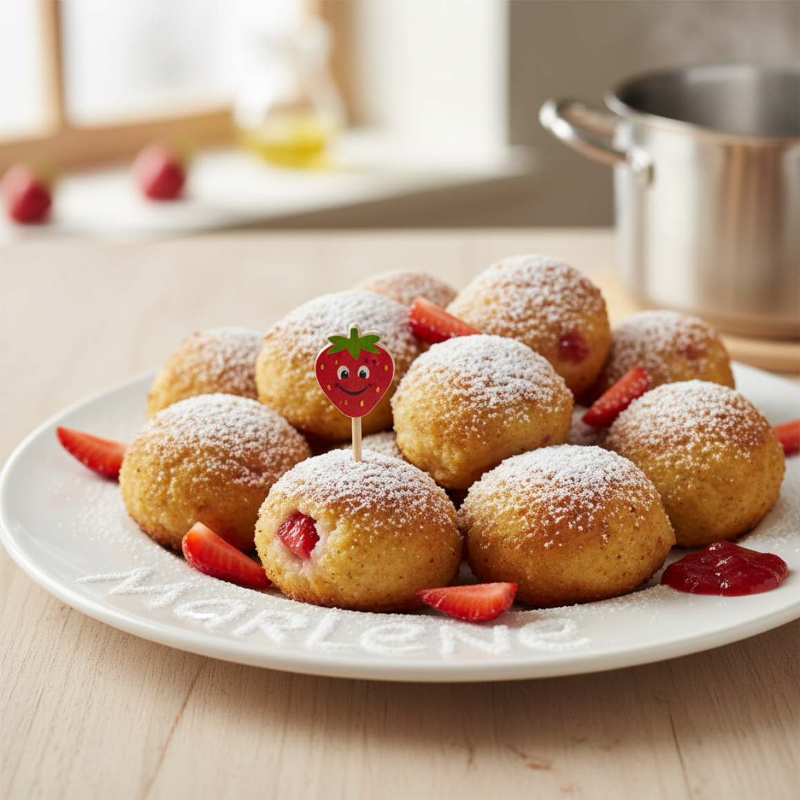 Erdbeerknödel