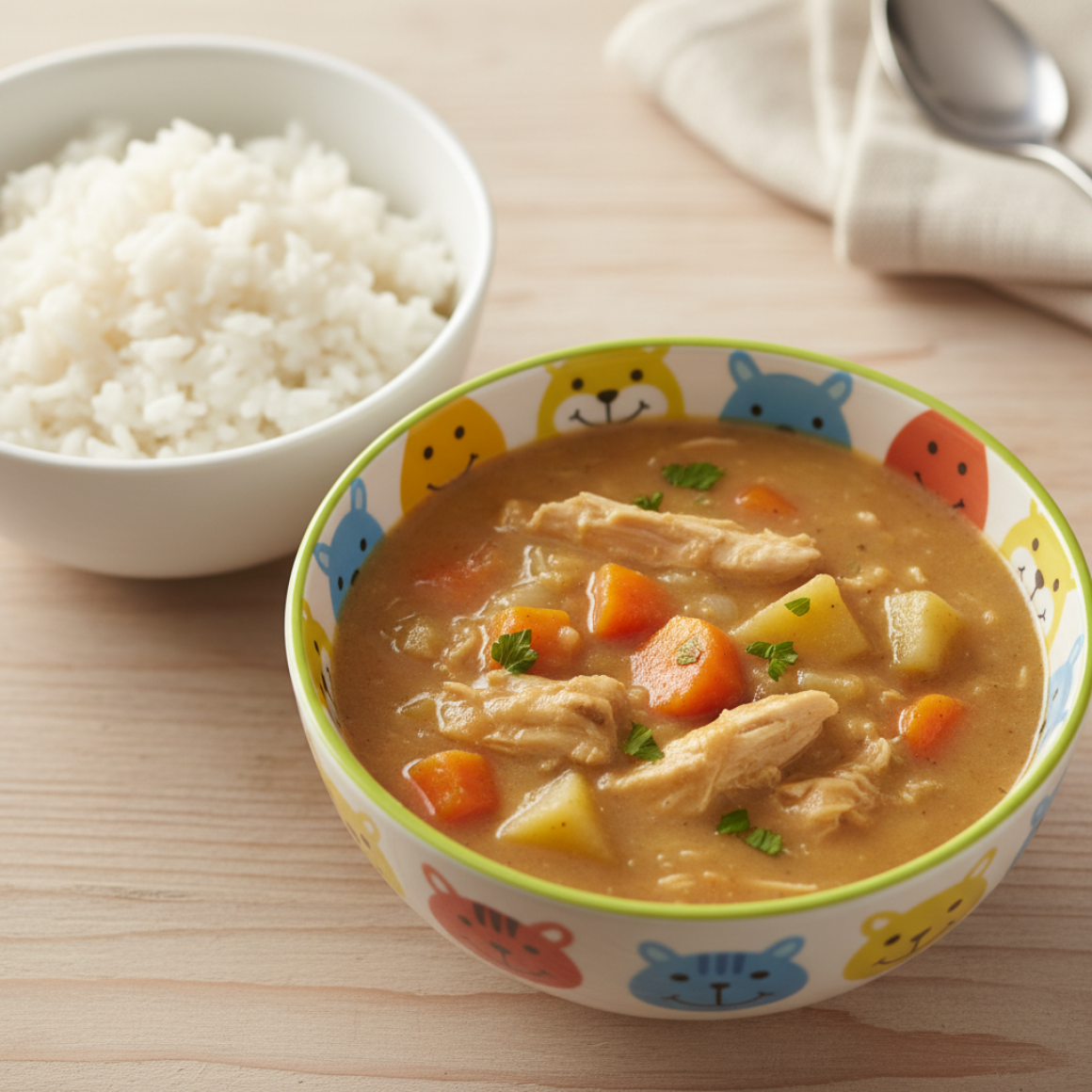 Erdnusssuppe mit Huhn