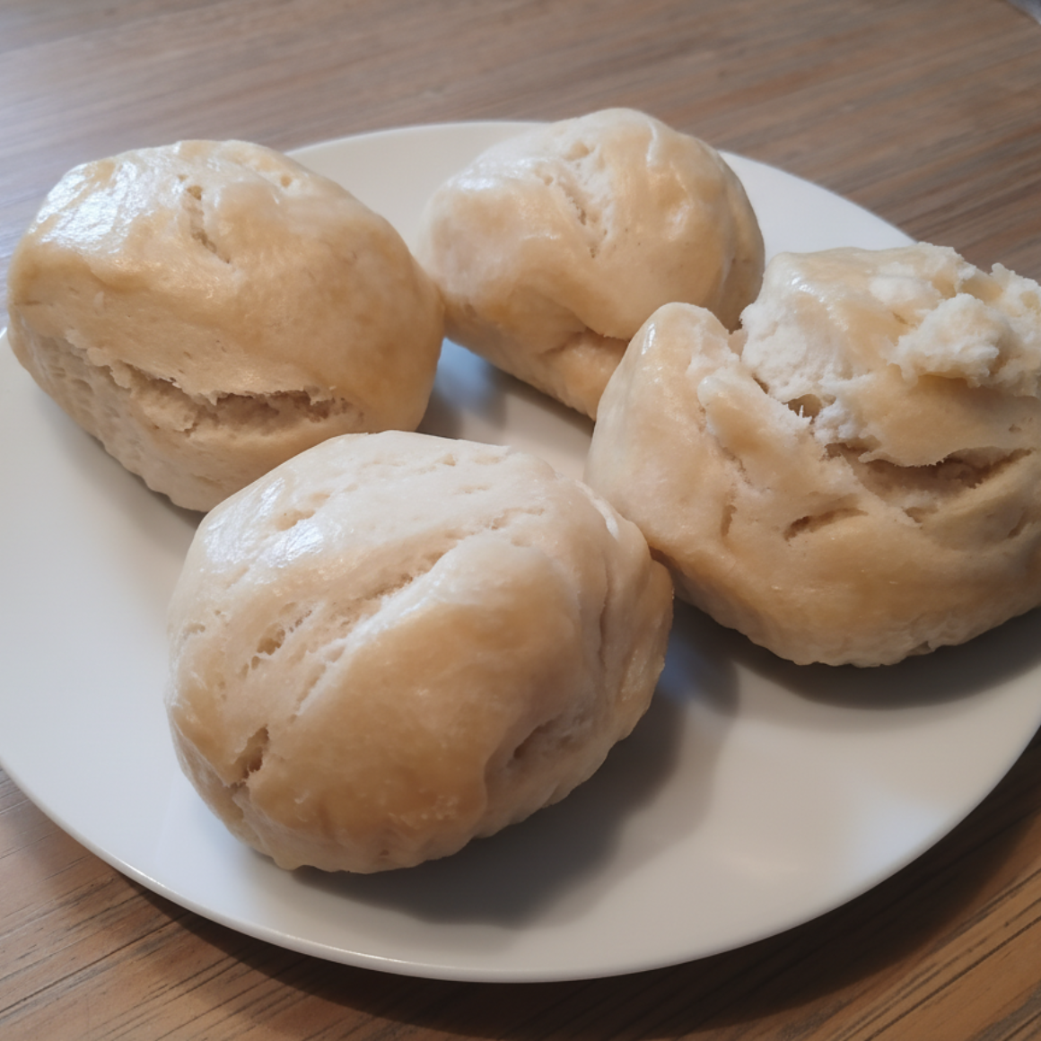 Gedämpfte Kokosbrötchen