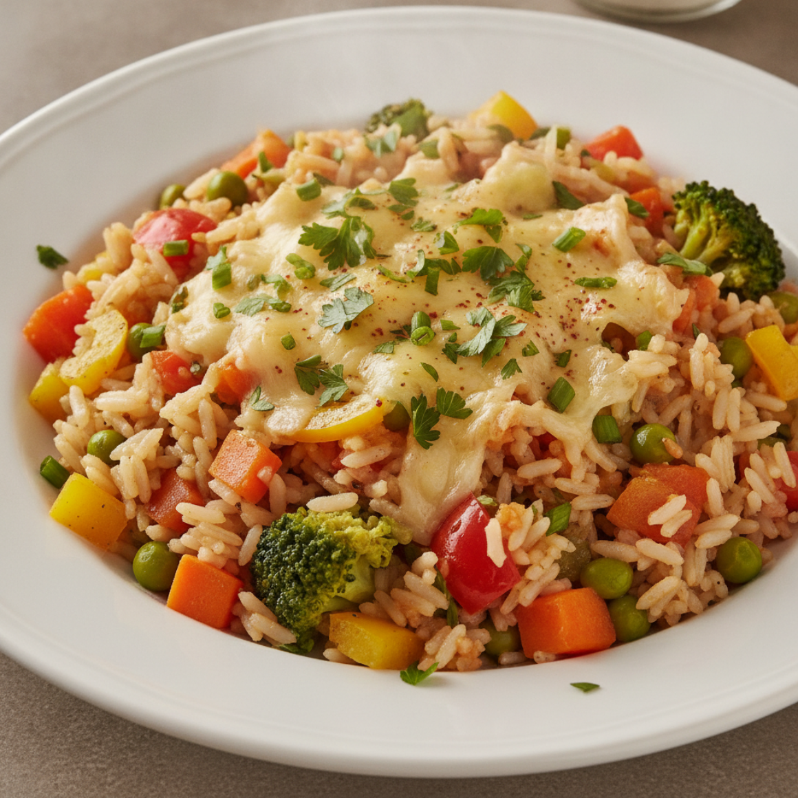 Gemüse-Reis-Pfanne (vegetarisch)