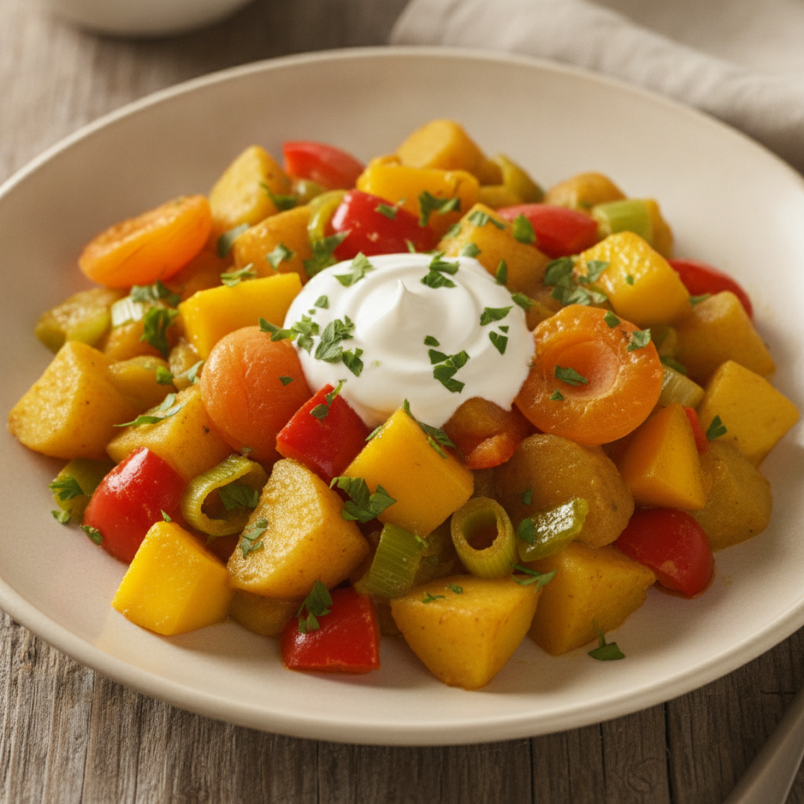 Gemüsecurry, fruchtig (fettarm/vegetarisch)