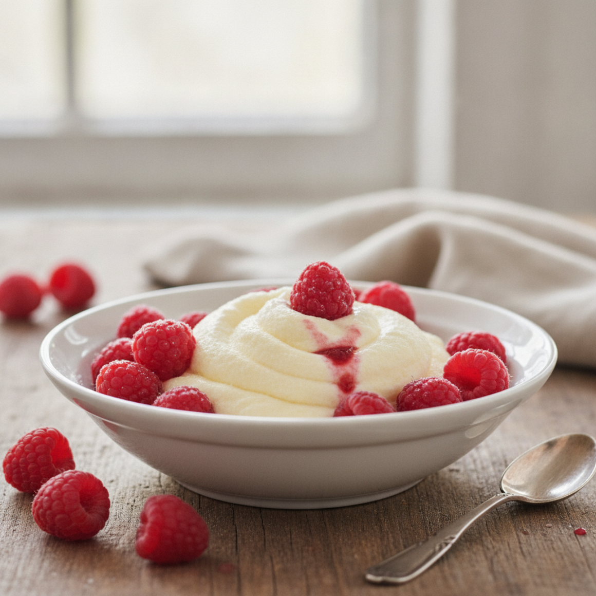 Griessflammerie mit Früchten