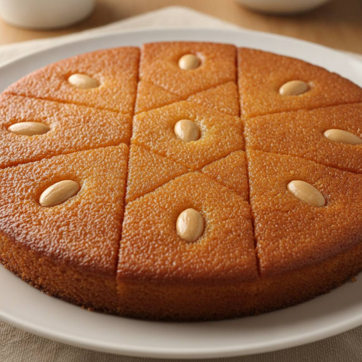 Griesskuchen (Basbousa)