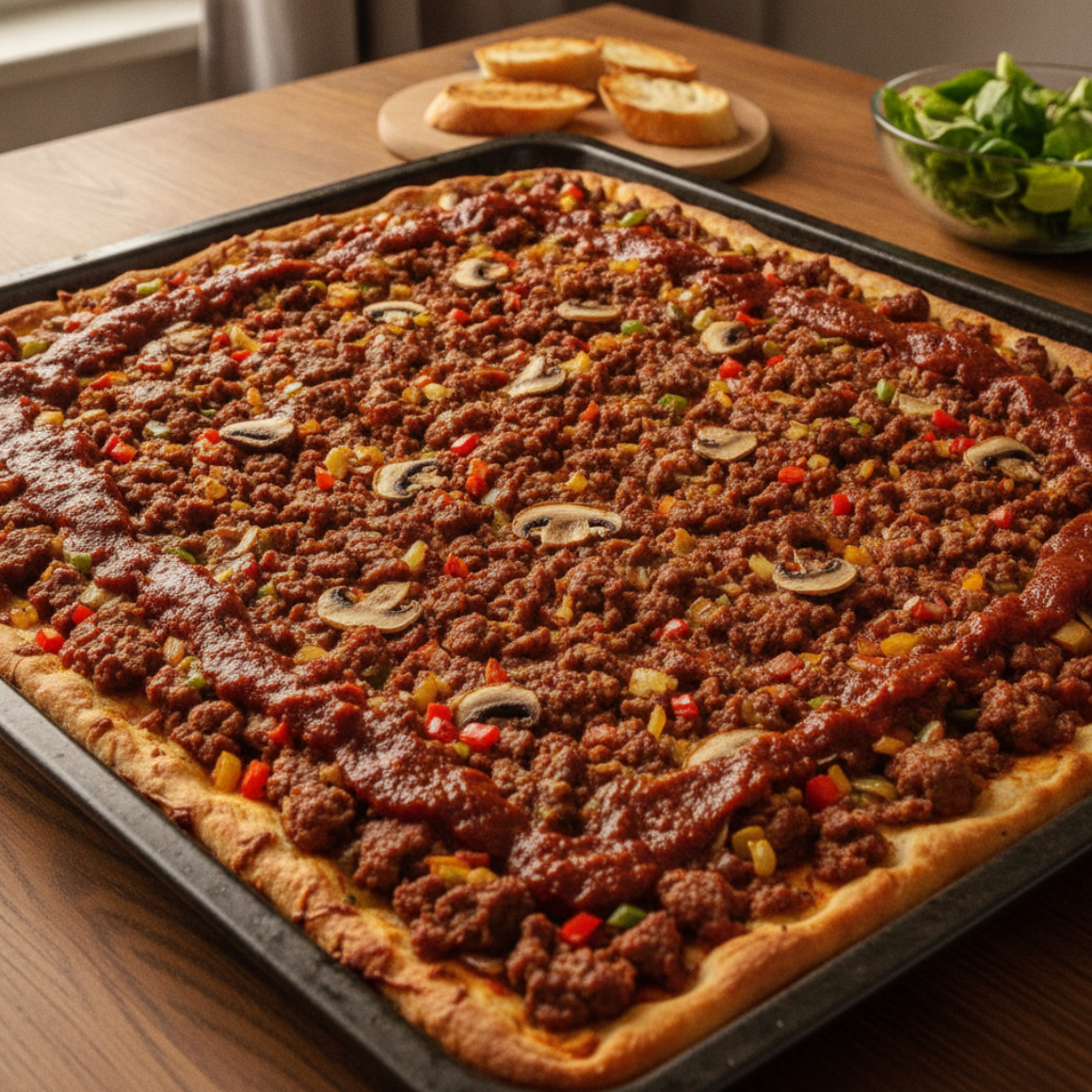 Hackfleischpizza