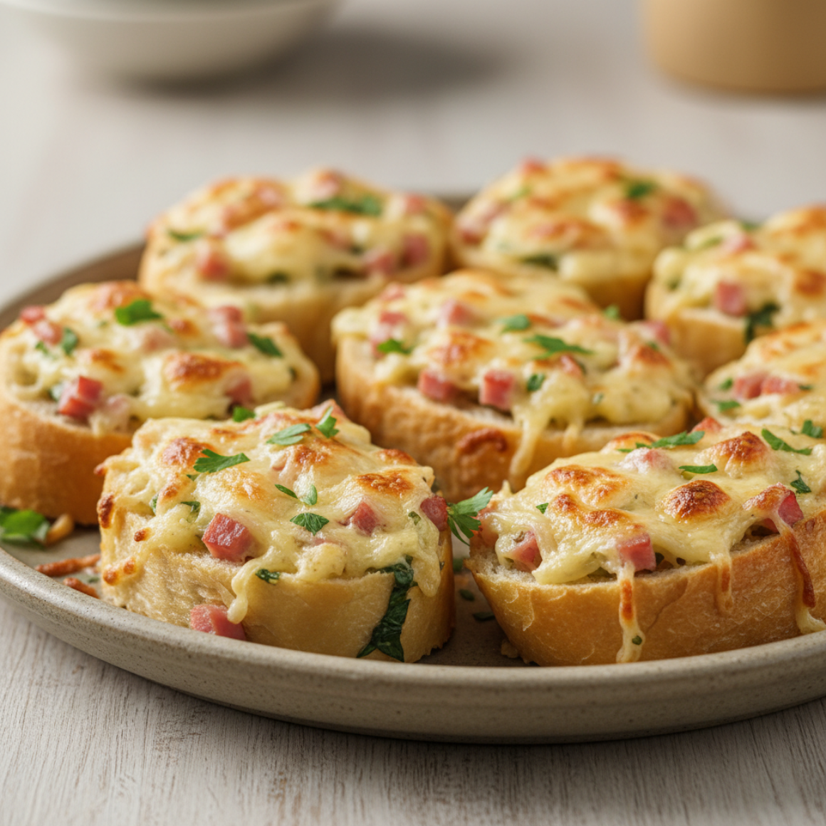 Käsebrötchen, überbacken
