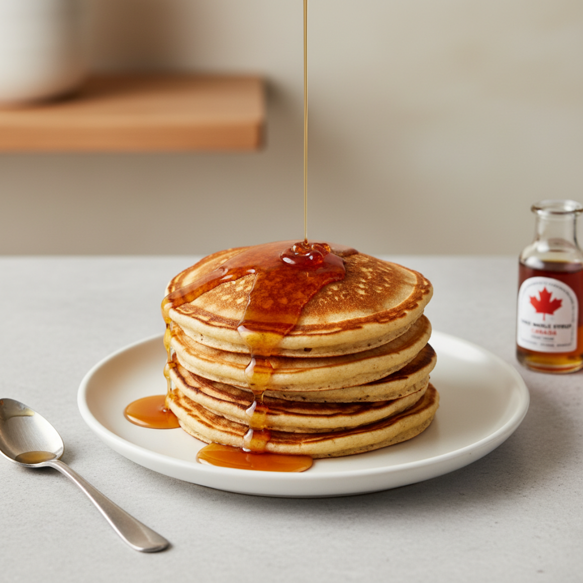 Pancakes mit Ahornsirup
