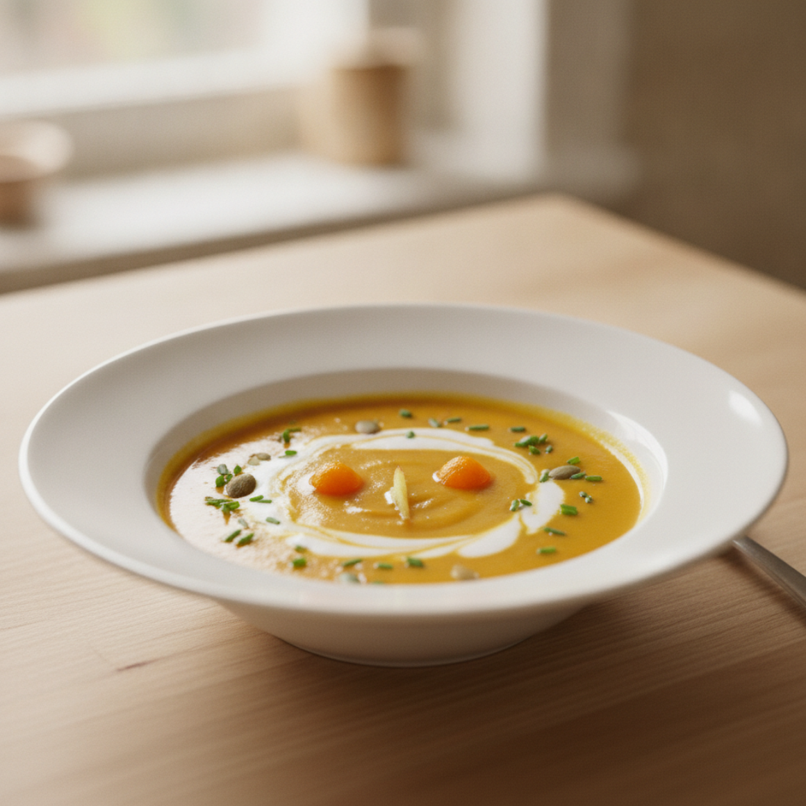 Kürbis-Kokos Suppe