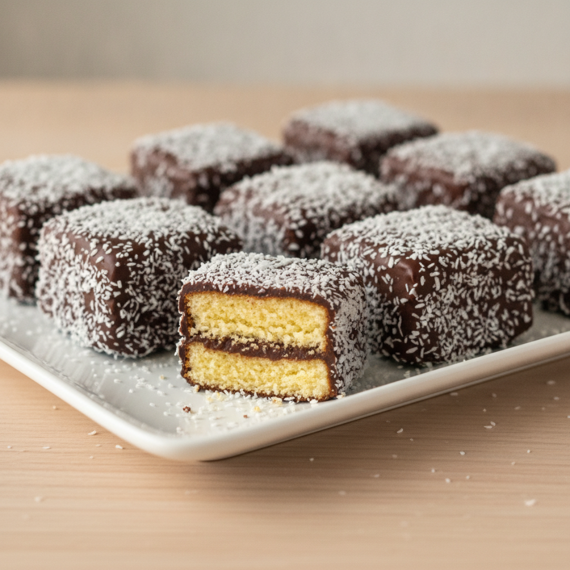 Lamingtons (Australische Kokoswürfel)