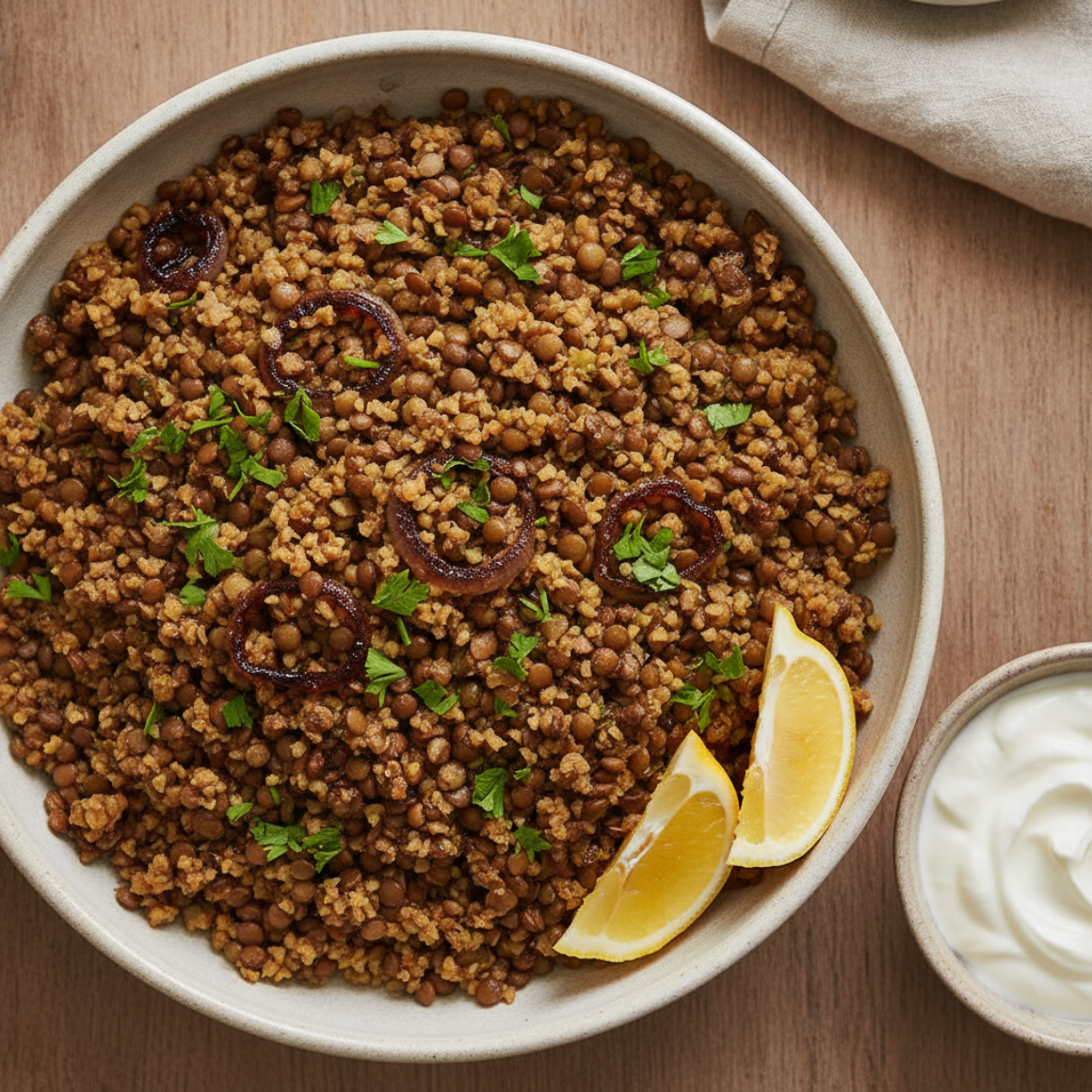 Linsenbulgur, arabisch (vegetarisch)