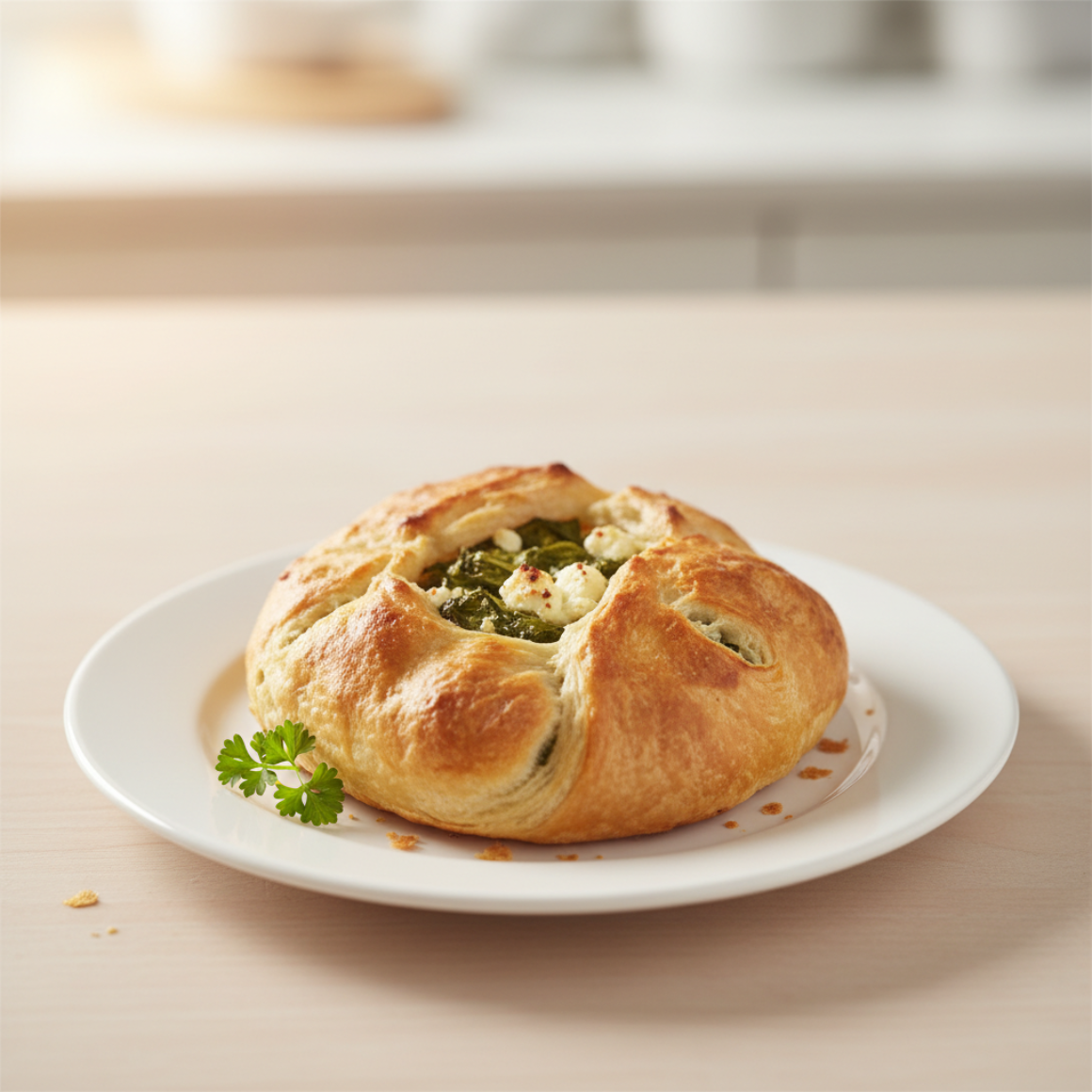 Mangold-Schafskäse-Blätterteig (vegetarisch)