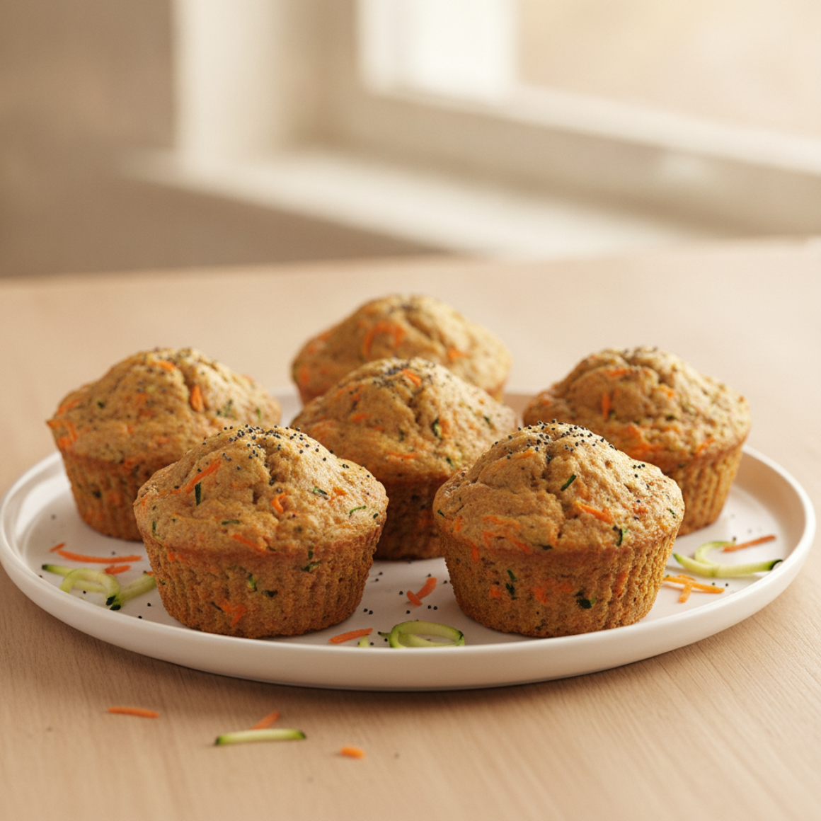 Möhren-Zucchini-Muffins