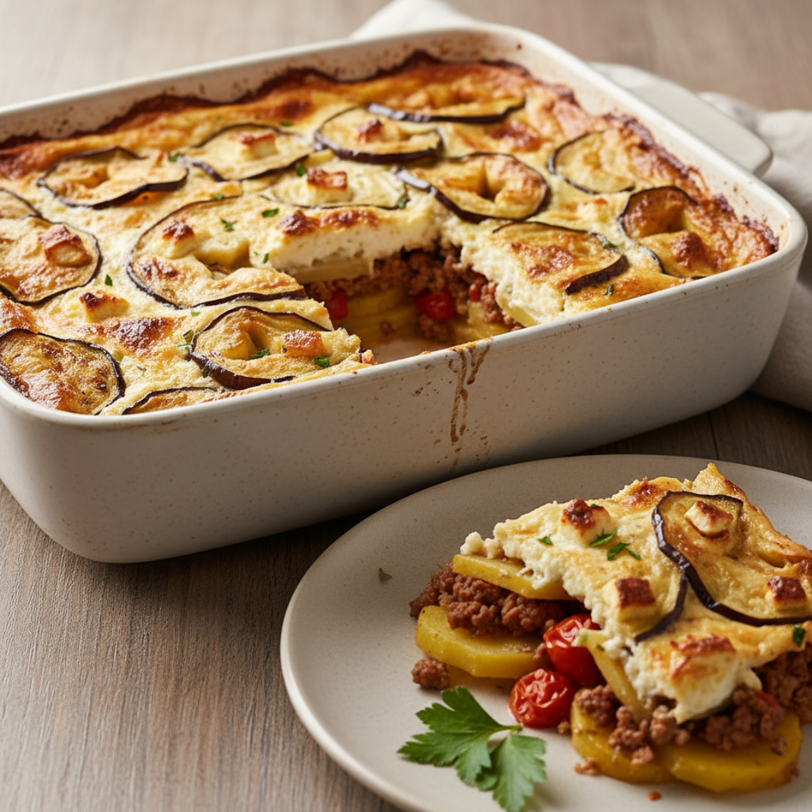 Moussaka auf schnelle Art