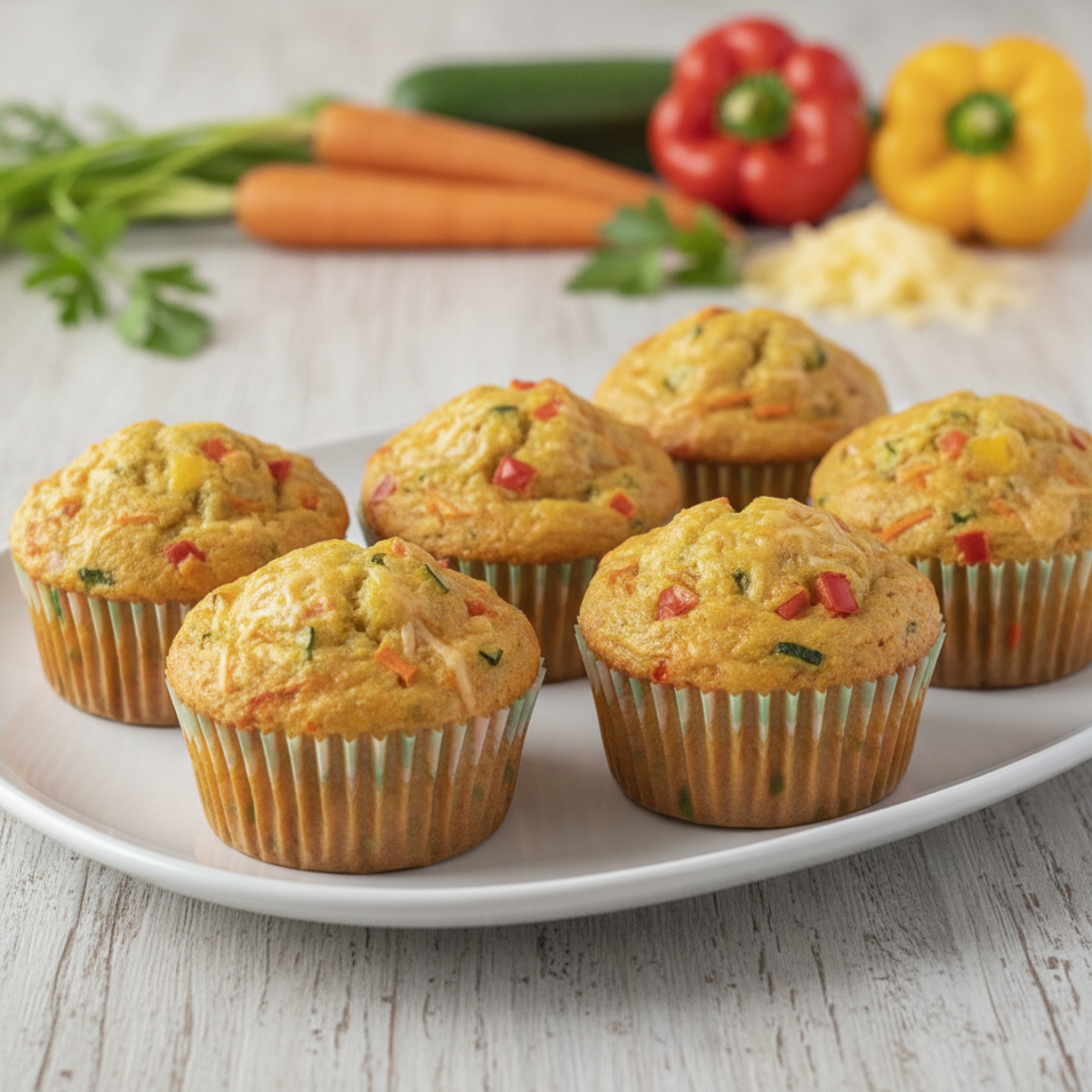 Regenbogen-Gemüse-Muffins