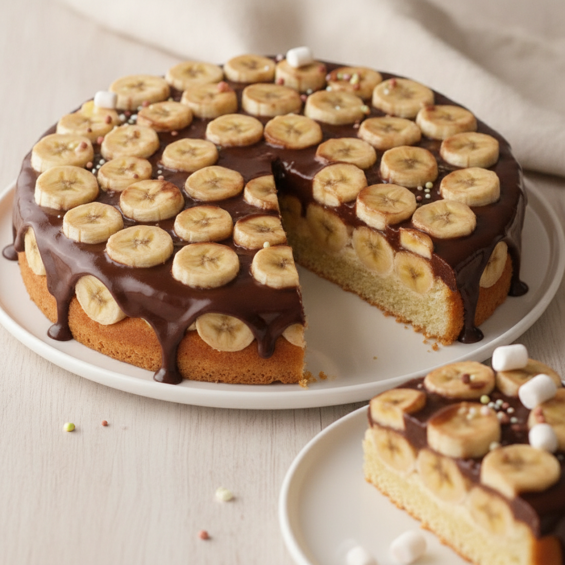 Schneller Schoko-Bananenkuchen