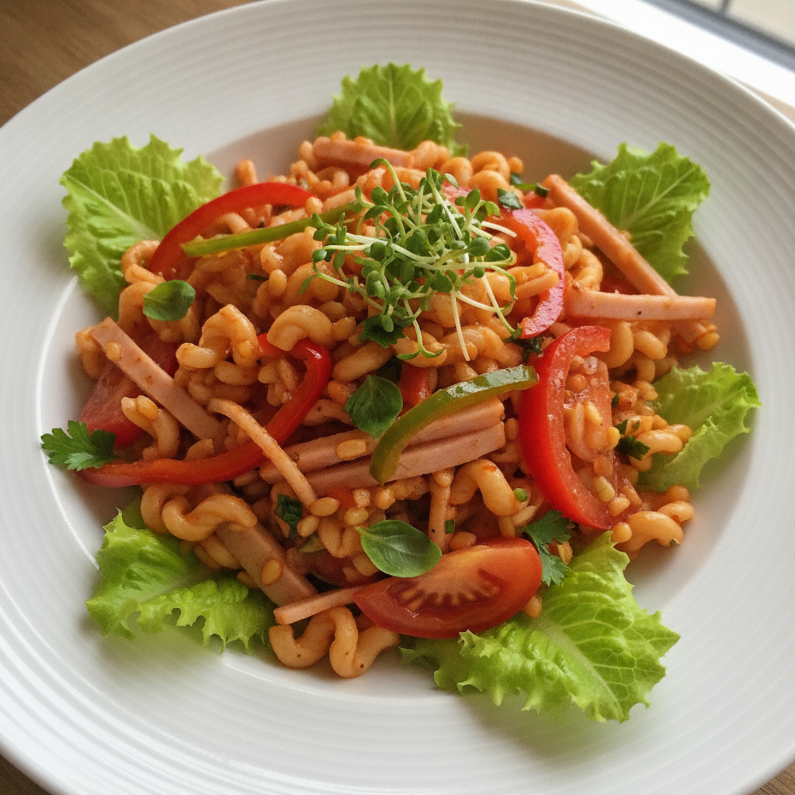Spaghetti-Hirse-Salat