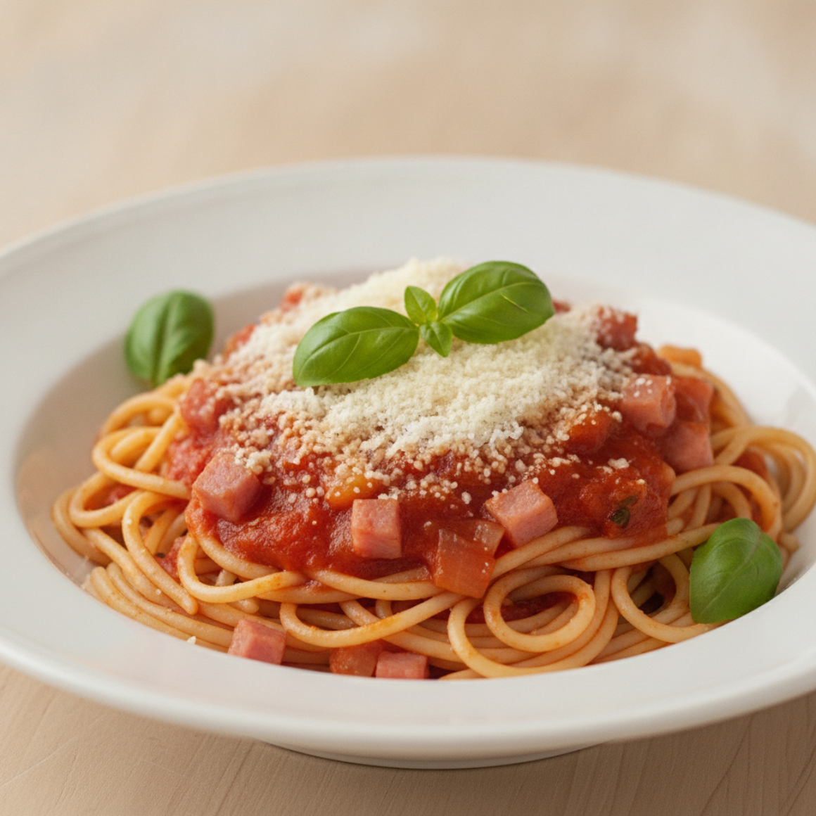 Spaghetti mit Tomatensauce