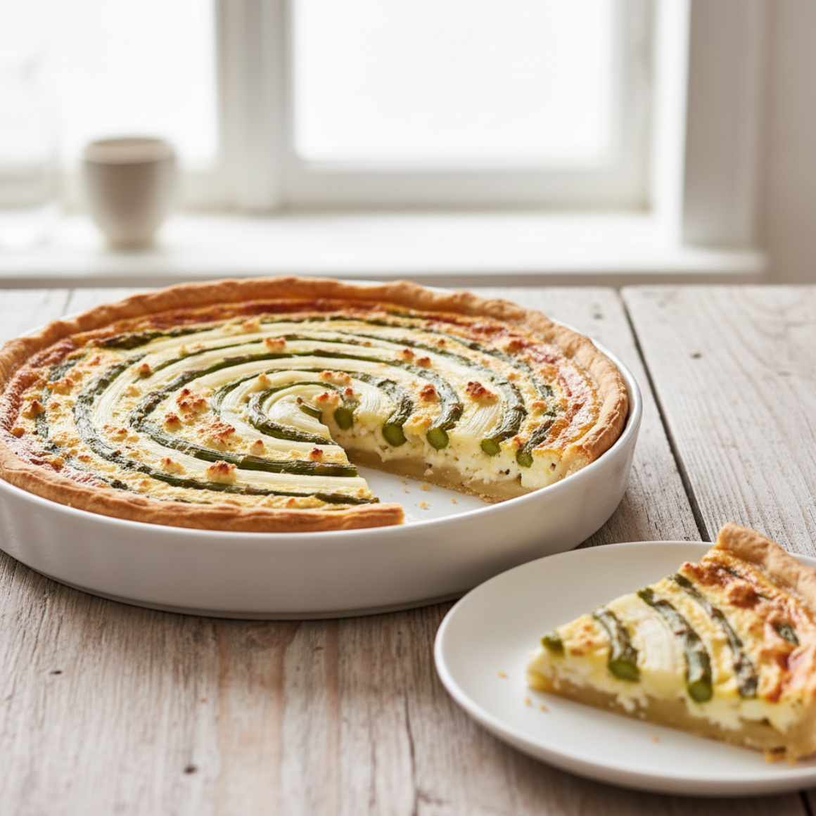 Spargelquiche (vegetarisch)