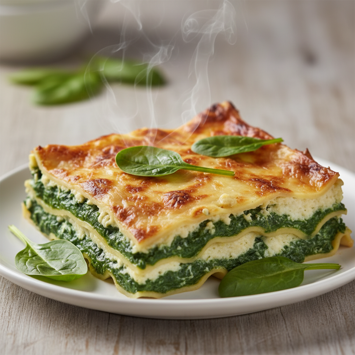 Spinatlasagne (vegetarisch)