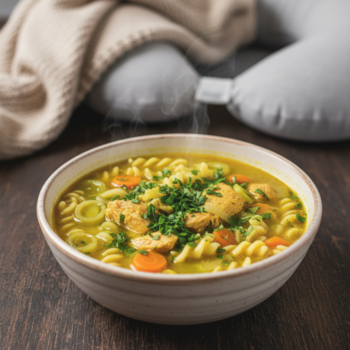 Stärkende Hühnersuppe für die Wochenbettzeit (Chindbettisuppe)