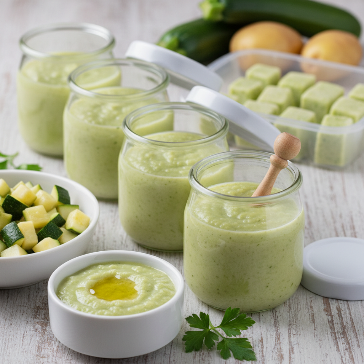 Zucchini-Kartoffel-Brei (auf Vorrat)