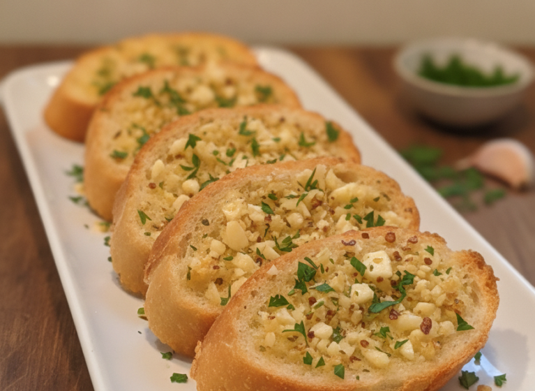 Rezeptbild: Knoblauchbrot